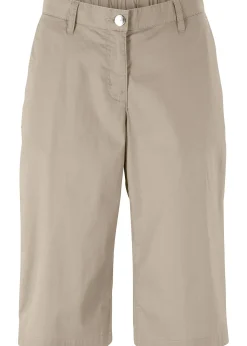 Femme bonprix Shorts|Pantalons|Bermuda long à taille élastiquée