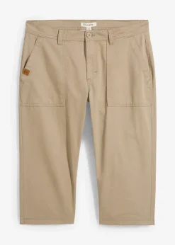 Homme bonprix Shorts|Pantalons|Bermuda long avec poches plaquées, Regular Fit