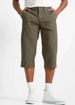 Homme bonprix Shorts|Pantalons|Bermuda long avec poches plaquées, Regular Fit