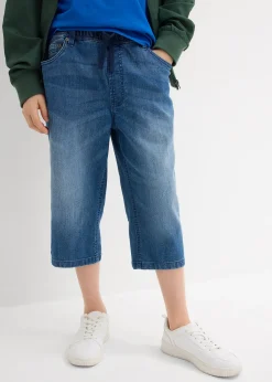 Enfant bonprix Vêtements Enfant|Garçons 9-16 Ans·Shorts|Bermuda long en jean, taille extensible, slim