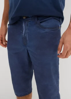 Homme bonprix Shorts|Pantalons|Bermuda long en toile délavée, regular