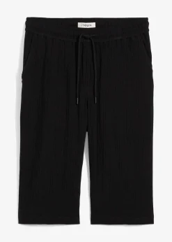 bonprix Bermuda long et ample en gaze de coton|Homme Shorts|Pantalons