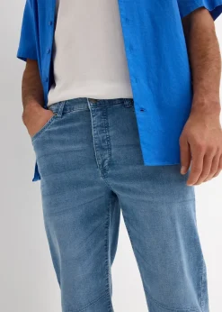 bonprix Bermuda long et léger en jean extensible, Regular|Homme Shorts|Pantalons