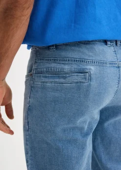 bonprix Bermuda long et léger en jean extensible, Regular|Homme Shorts|Pantalons