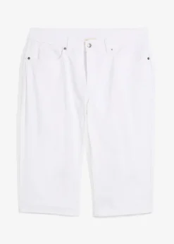 Homme bonprix Shorts|Pantalons|Bermuda long et léger en jean extensible, Regular