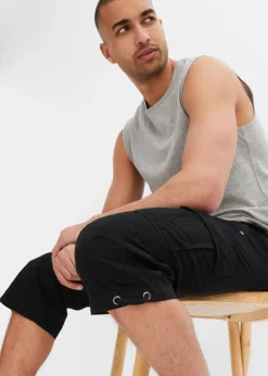 Homme bonprix Vêtements De Plein Air|Shorts|Bermuda long poches cargo regular 100% coton