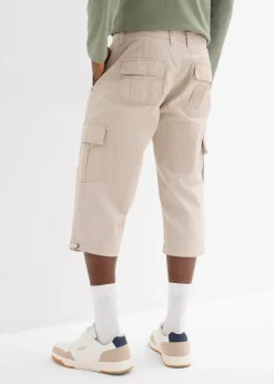 bonprix Bermuda long poches cargo regular 100% coton|Homme Vêtements De Plein Air|Shorts