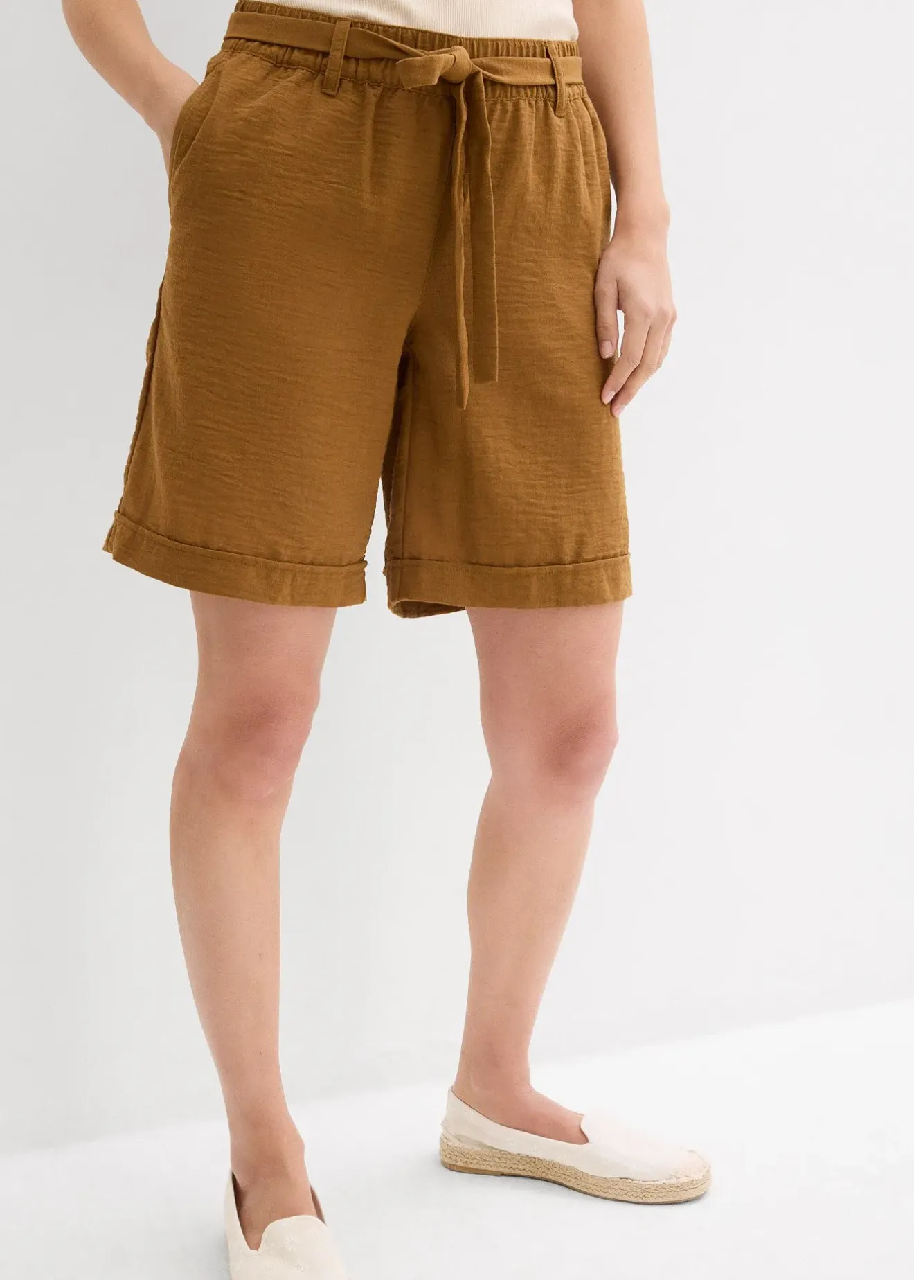 Femme bonprix Shorts|Pantalons|Bermuda paperbag