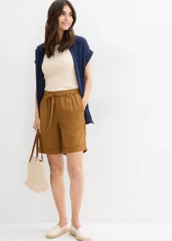 Femme bonprix Shorts|Pantalons|Bermuda paperbag