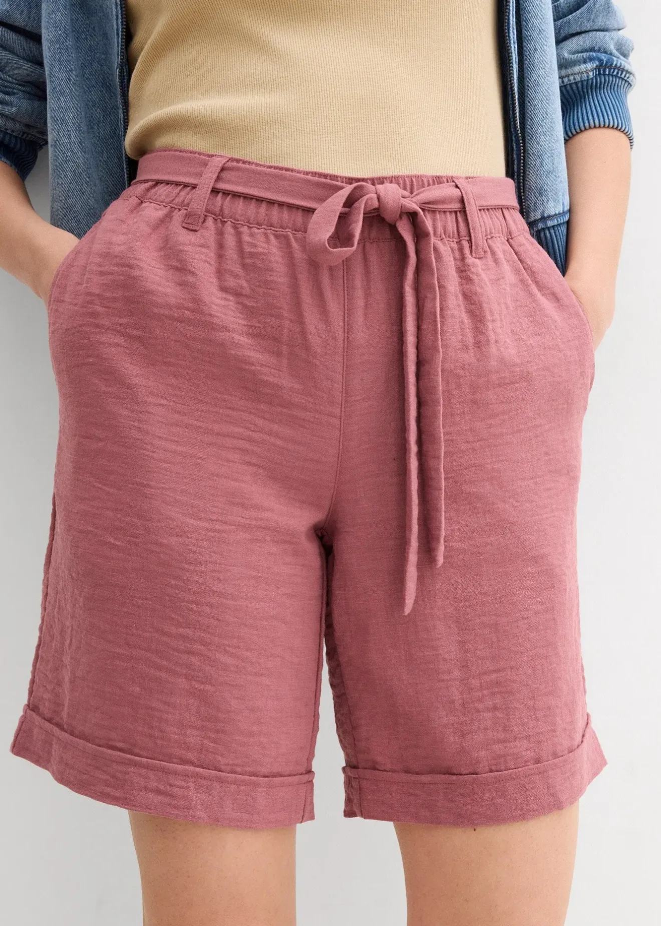bonprix Bermuda paperbag|Femme Shorts|Pantalons