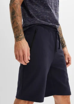 Homme bonprix Shorts|Vêtements De Sport|Bermuda sweat avec poches latérales zippées