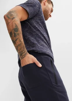 Homme bonprix Shorts|Vêtements De Sport|Bermuda sweat avec poches latérales zippées