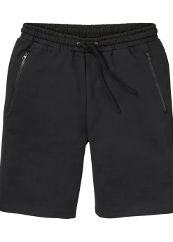 bonprix Bermuda sweat avec poches latérales zippées|Homme Shorts|Vêtements De Sport
