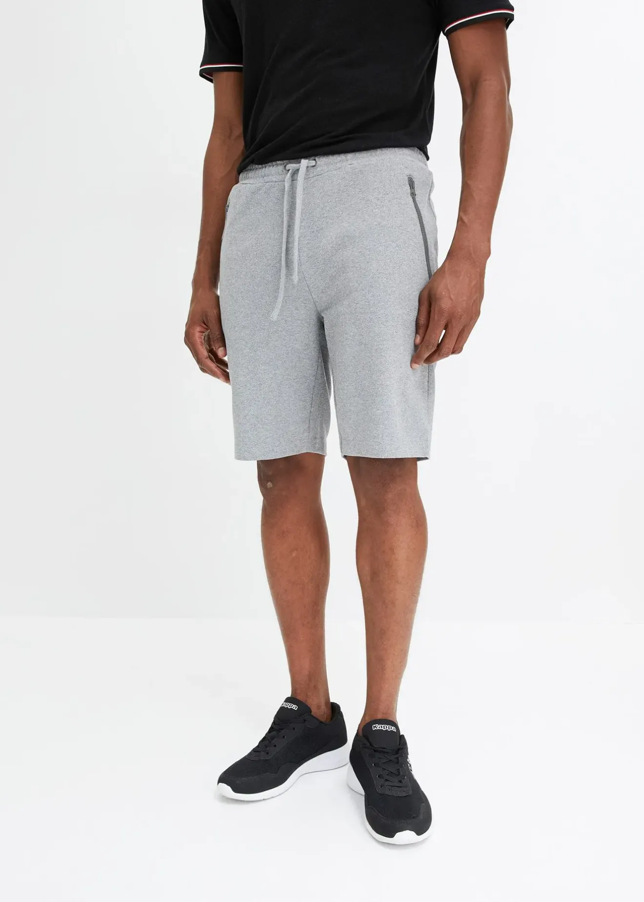 Homme bonprix Shorts|Vêtements De Sport|Bermuda sweat avec poches latérales zippées