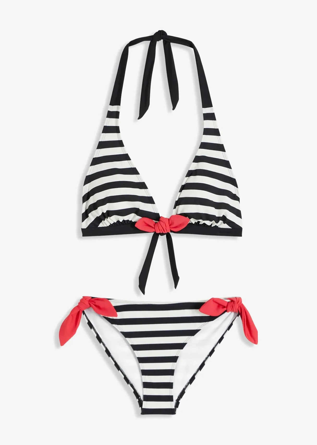 bonprix Bikini dos nu (ens. 2 pces) à nouettes|Femme Bikinis