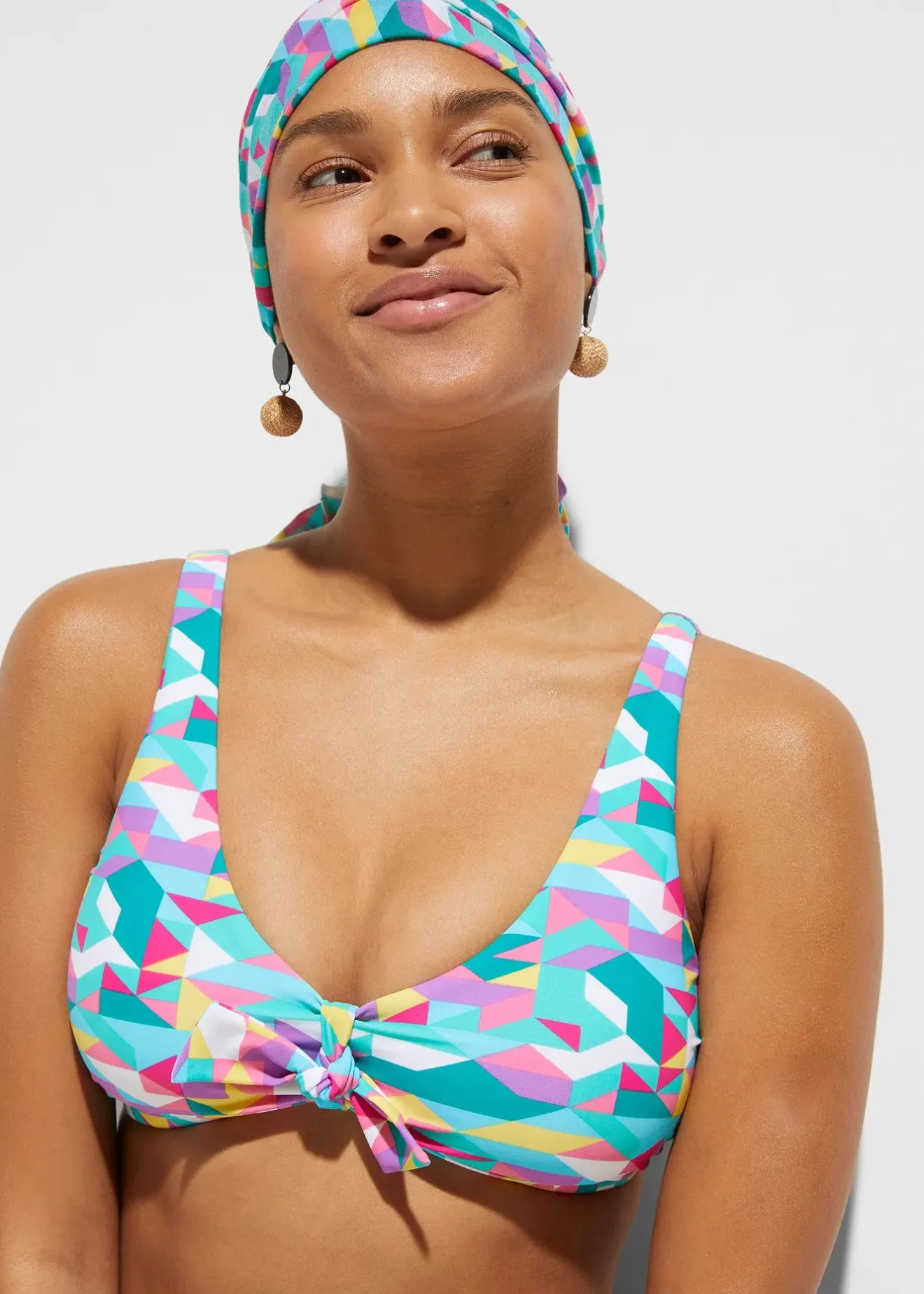 bonprix Bikini et jupe paréo (ens. 3 pces)|Femme Bikinis