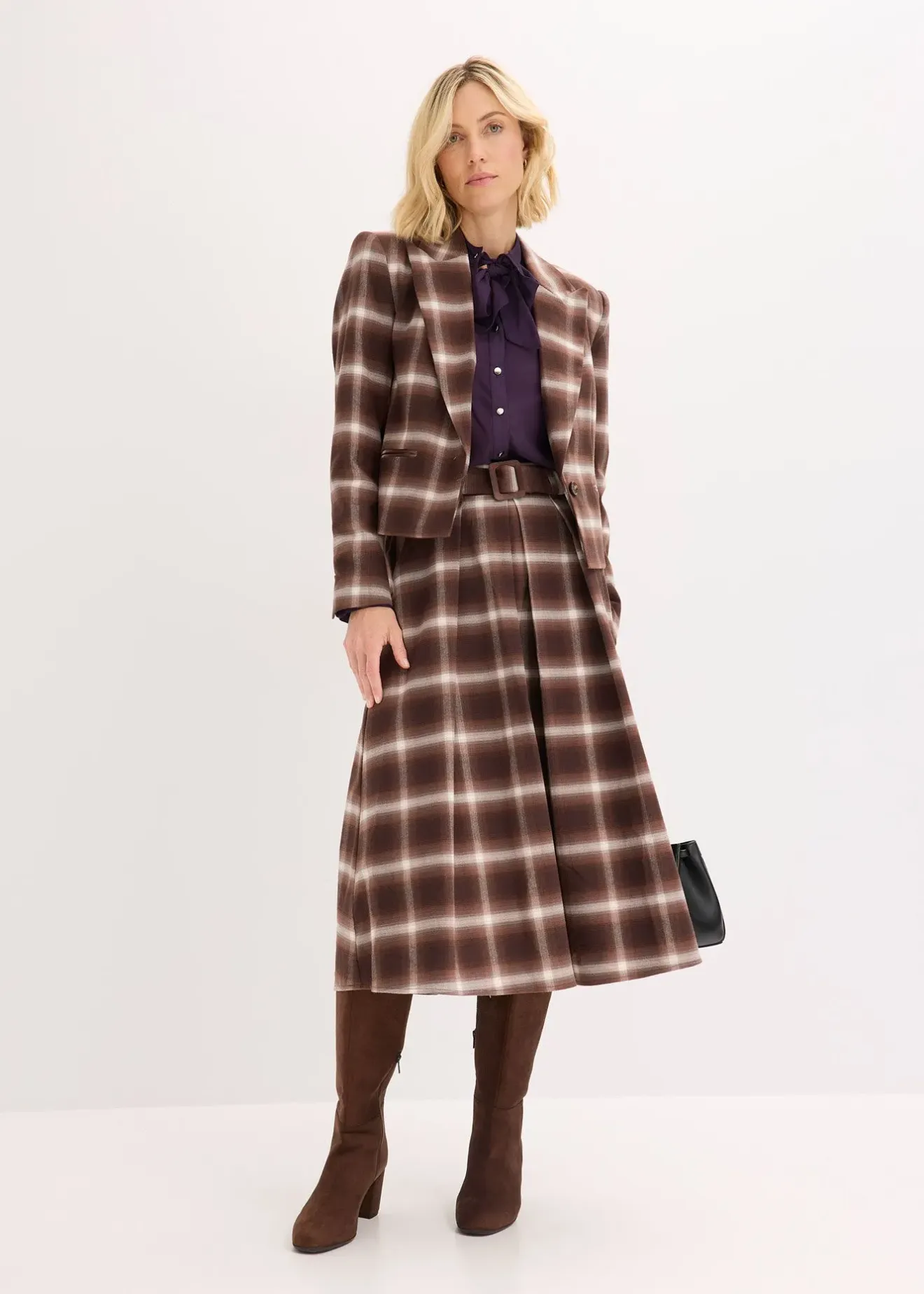 bonprix Blazer à carreaux|Femme Blazers