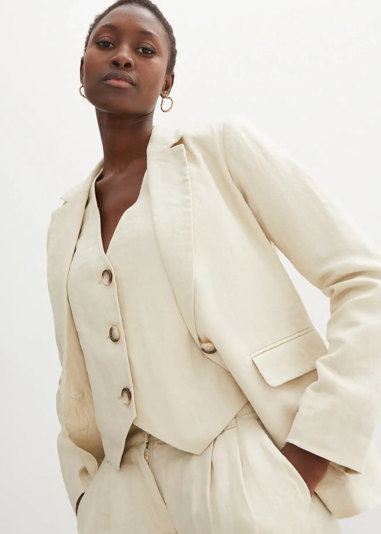 Femme bonprix Premium|Blazers|Blazer 100 % lin