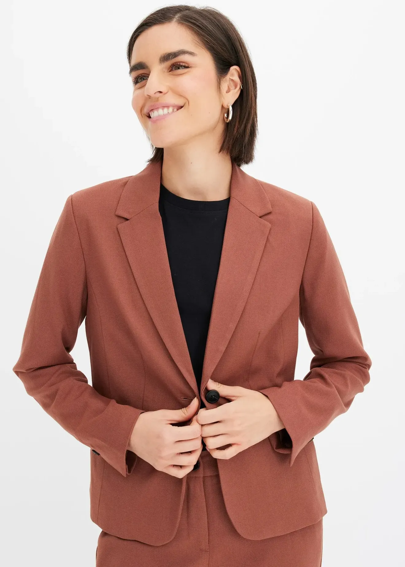bonprix Blazer à poches passepoilées|Femme Blazers