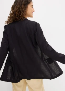bonprix Blazer ample en mélange lin-viscose|Femme Blazers