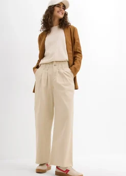 Femme bonprix Blazers|Blazer ample en mélange lin-viscose