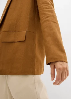 Femme bonprix Blazers|Blazer ample en mélange lin-viscose