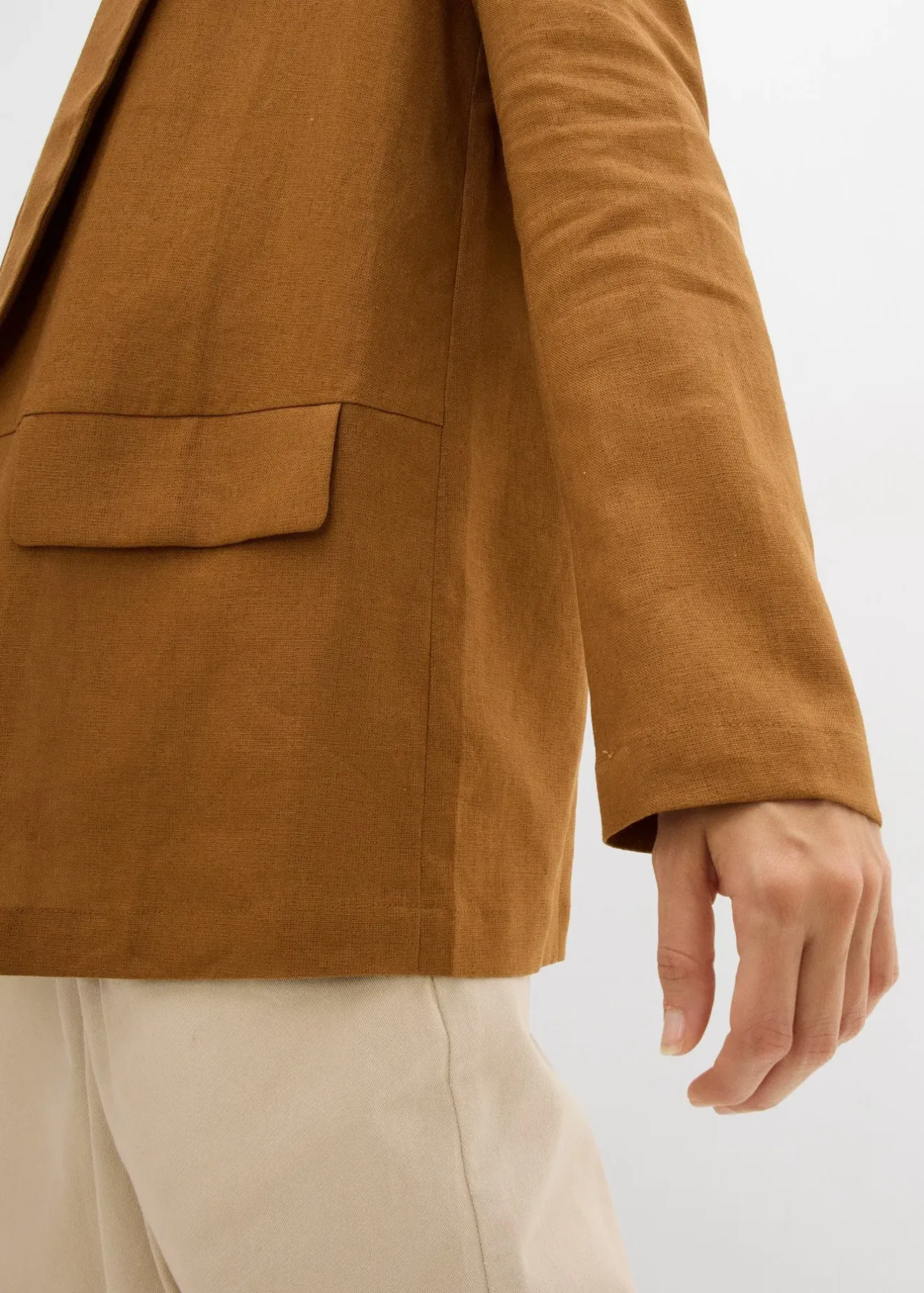 Femme bonprix Blazers|Blazer ample en mélange lin-viscose