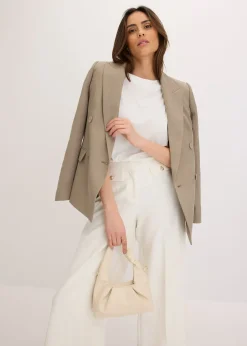 bonprix Blazer avec Lyocell, effet froissé|Femme Blazers