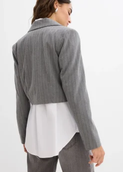 bonprix Blazer court avec col à revers|Femme Blazers