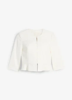 bonprix Blazer de grossesse court en satin|Femme Femme Enceinte