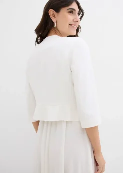 bonprix Blazer de grossesse court en satin|Femme Femme Enceinte