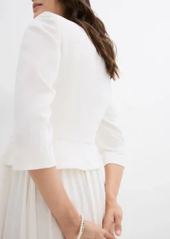 bonprix Blazer de grossesse court en satin|Femme Femme Enceinte