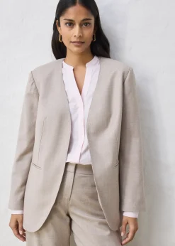 bonprix Blazer doux sans col|Femme Premium|Blazers