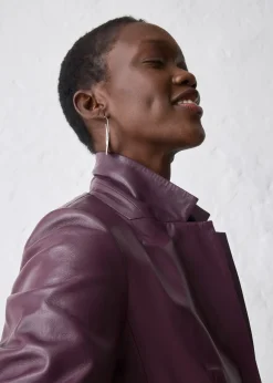 Femme bonprix Premium|Blazers|Blazer en cuir d’agneau nappa