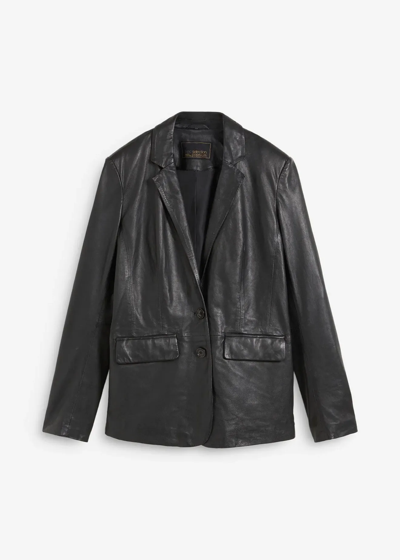 bonprix Blazer en cuir d’agneau nappa|Femme Premium|Blazers