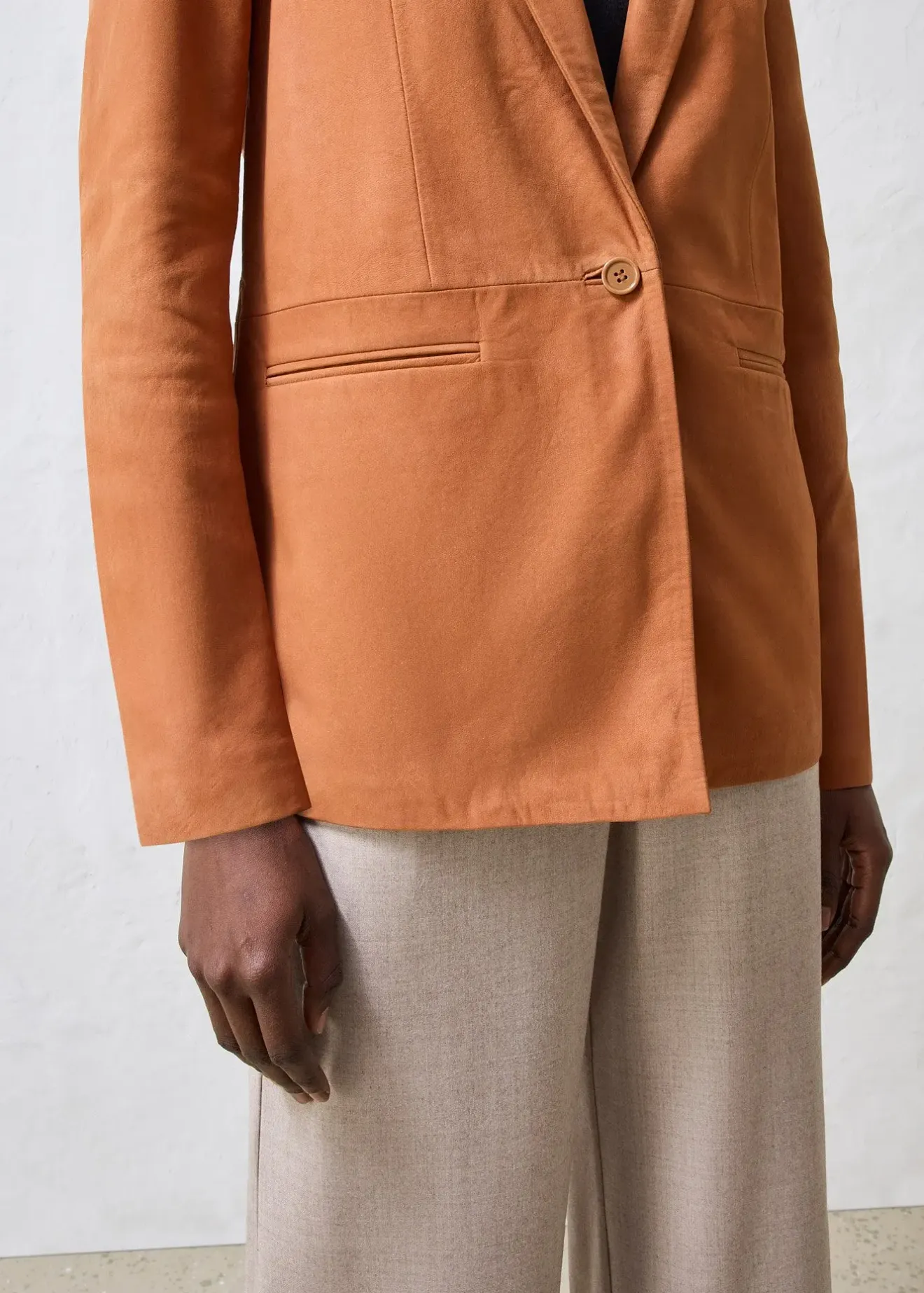 bonprix Blazer en cuir velours|Femme Premium|Blazers