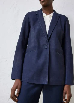 Femme bonprix Premium|Blazers|Blazer en cuir velours