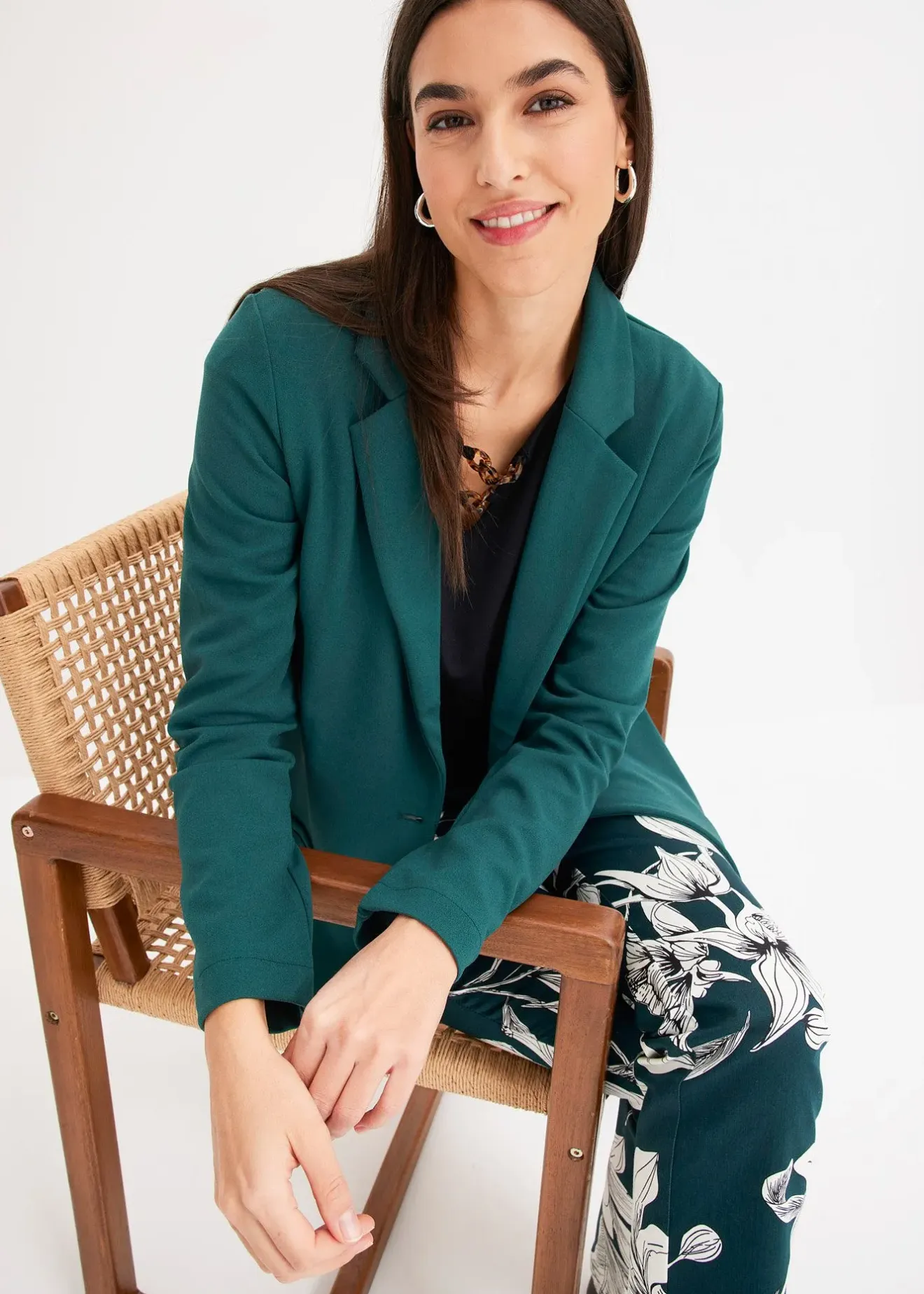 Femme bonprix Blazers|Blazer en jersey crêpe