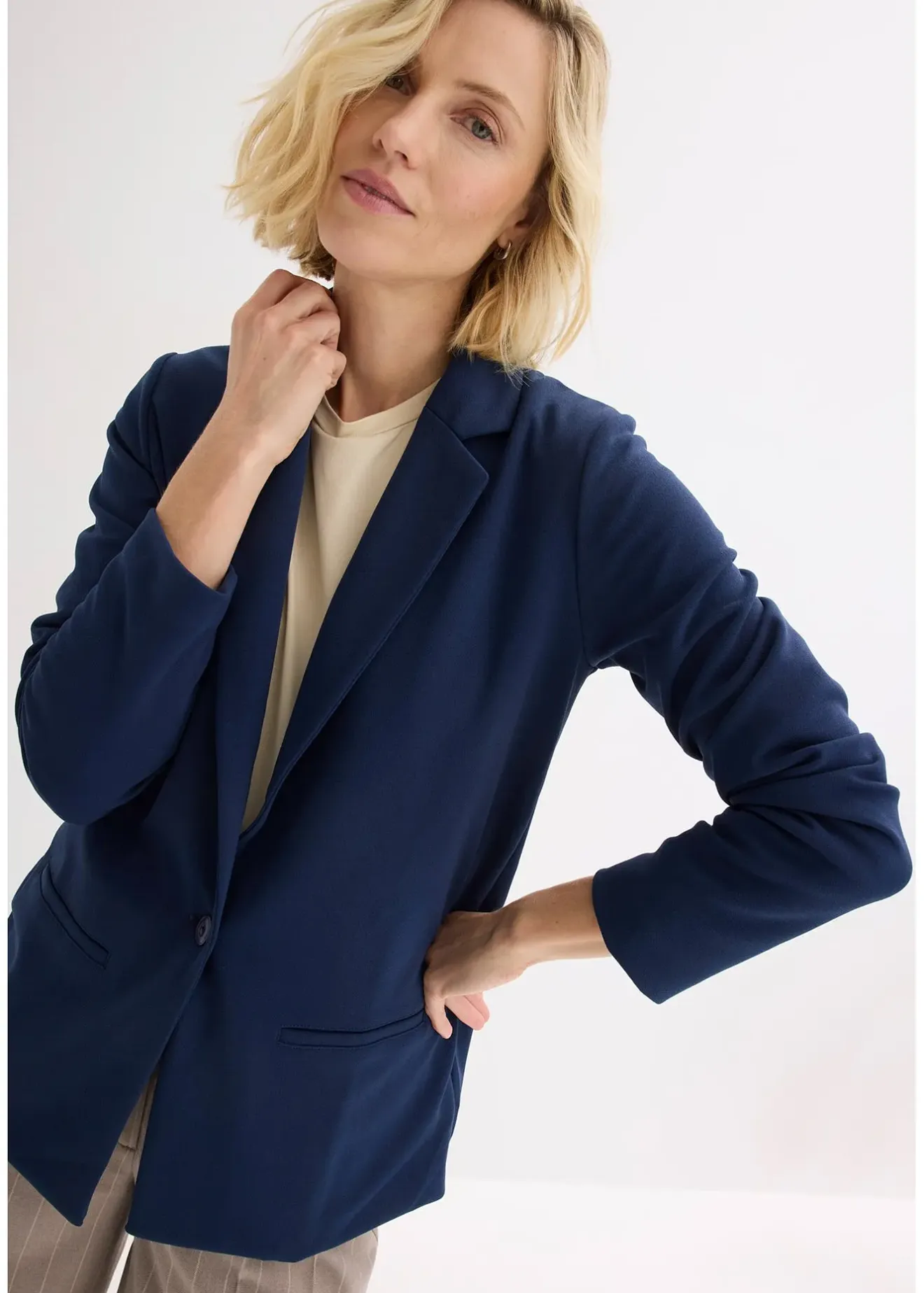 bonprix Blazer en jersey crêpe|Femme Blazers