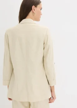 Femme bonprix Blazers|Blazer en lin mélangé