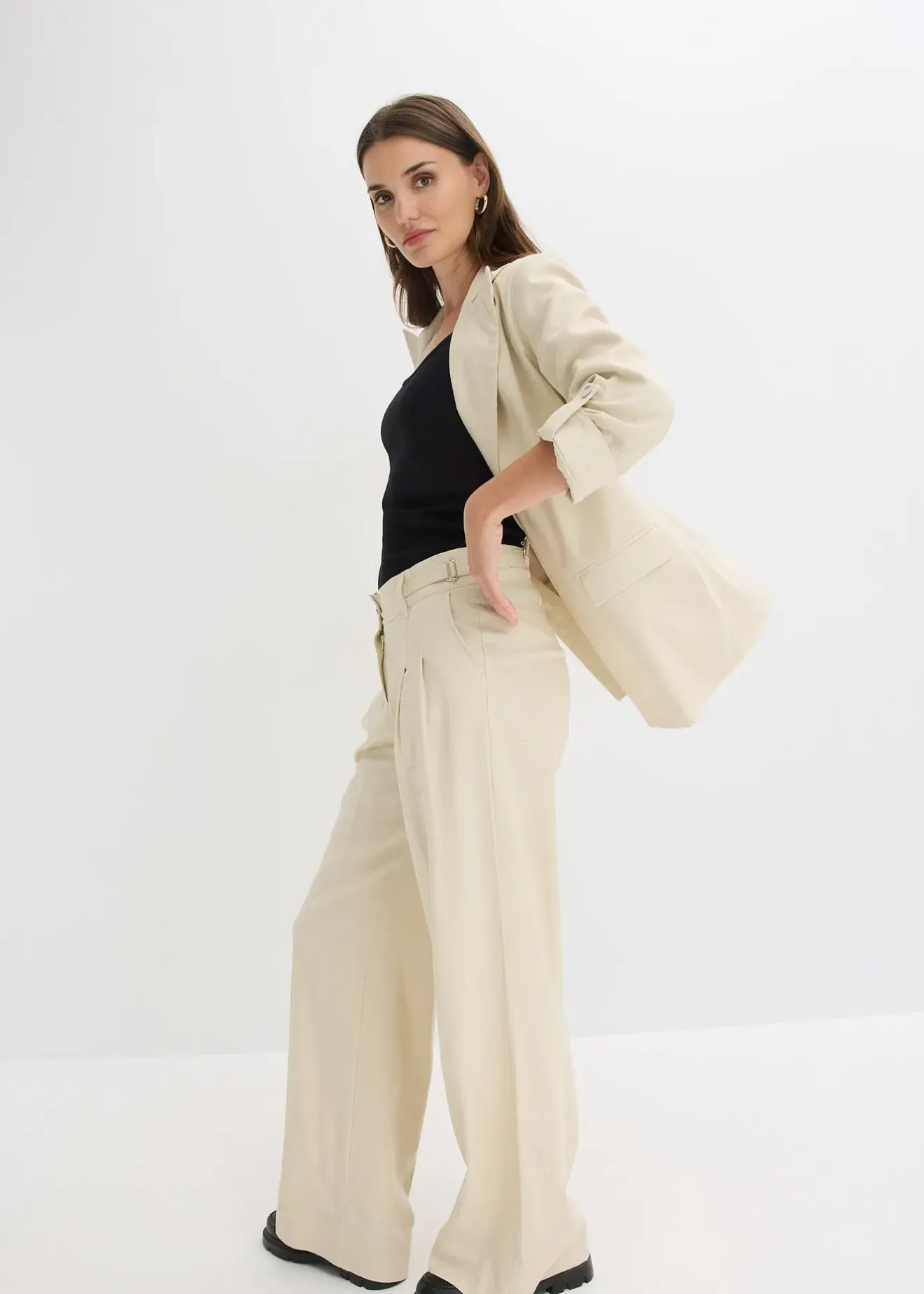 Femme bonprix Blazers|Blazer en lin mélangé