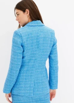 bonprix Blazer en maille bouclette à boutonnage double|Femme Blazers