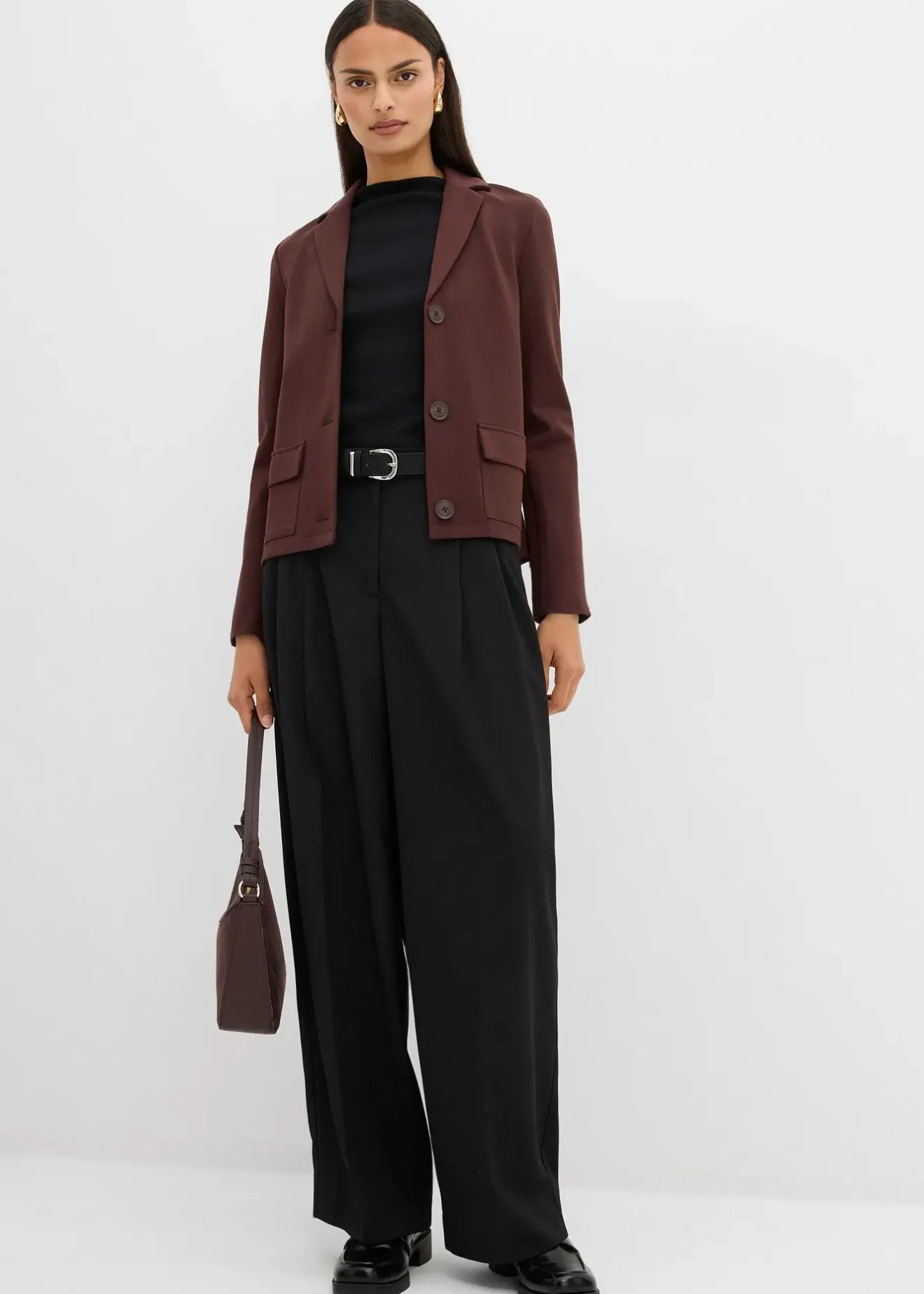 bonprix Blazer en Punto di Roma|Femme Blazers|Sweats