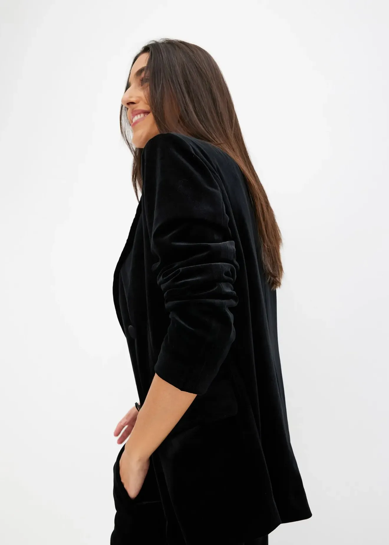 bonprix Blazer en velours doux|Femme Blazers