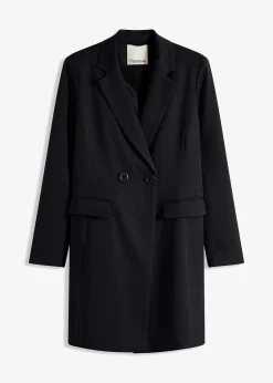 bonprix Blazer long à col V, manches longues|Femme Vestes & Manteaux