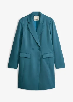 bonprix Blazer long à col V, manches longues|Femme Vestes & Manteaux