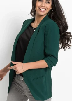 bonprix Blazer long à manches drapées|Femme Blazers