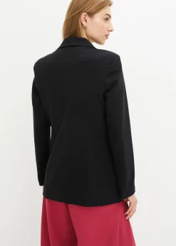 bonprix Blazer long en jersey coton|Femme Blazers