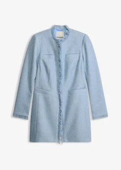 Femme bonprix Blazers|Blazer long en maille bouclée