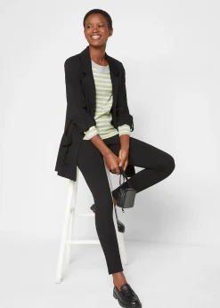 Femme bonprix Blazers|Sweats|Blazer long en maille Milano de viscose mélangée